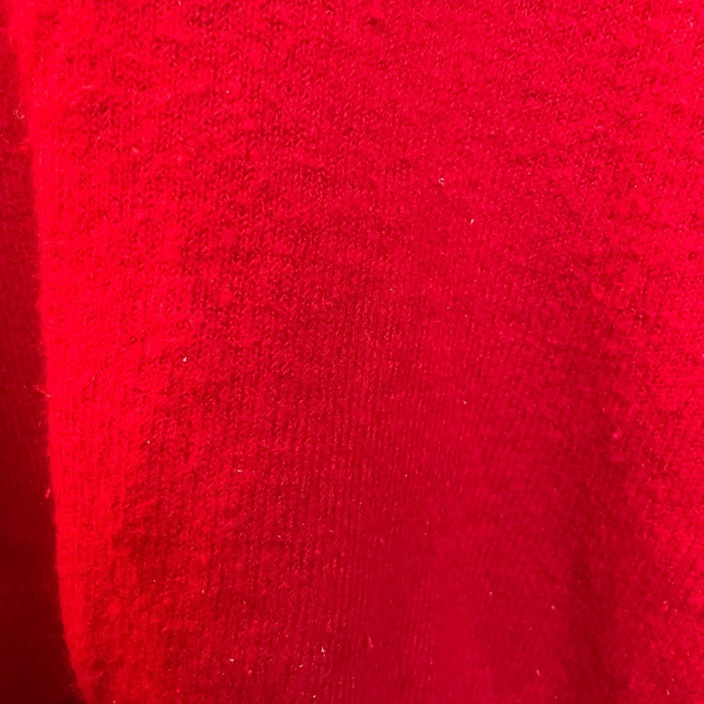 Vince Camuto Red Oversized Drop Shoulder Crew Neck Knit Sweater Womens Large - Picture 5 of 10